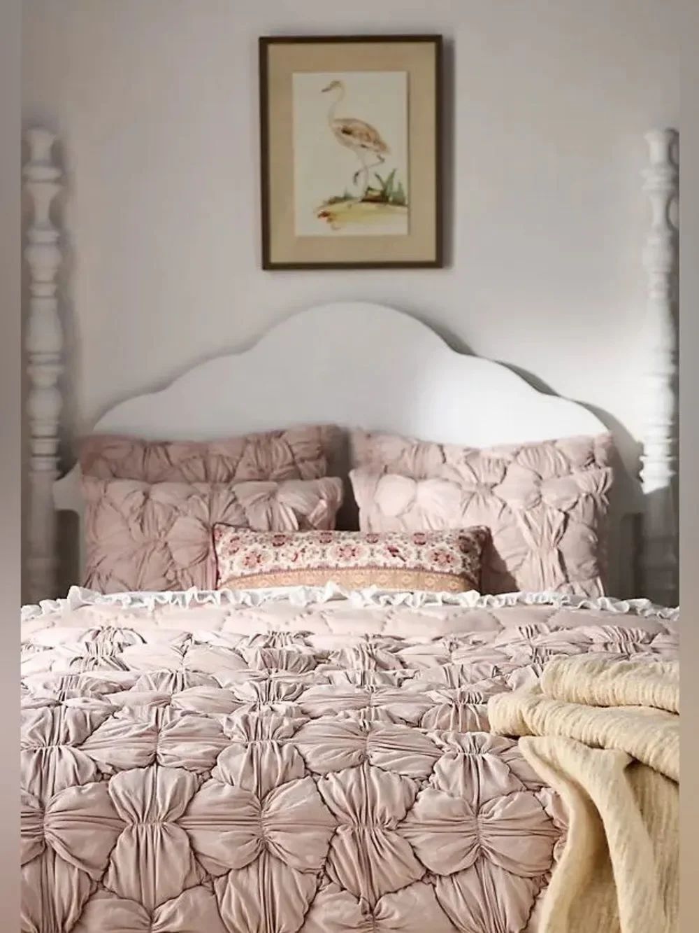 New Anthropologie Constance Cotton Jersey Cloud Quilt Size King